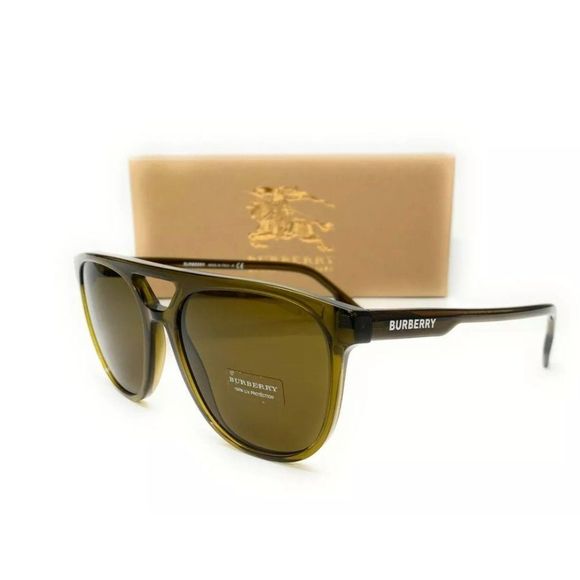 Burberry Women\'s Olive Green and Brown Sunglasses!